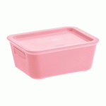 LOT DE 6 - BOÎTE DE RANGEMENT POLYPROYLÈNE 1,18 L CEP BELLA - ROSE