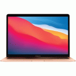 MACBOOK APPLE AIR 13'' 256 GO SSD 8 GO RAM PUCE M1 GPU INTEL IRIS PLUS GRAPHICS OR 2020 RECONDITIONNÉ