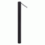 POTELET CARREFOUR Ø76 MM CHAINES 1 ANNEAU GALVA NOIR 9005 - PROCITY
