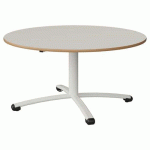 TABLE MALIBU Ø 120 T3 PC STRA ALAISÉ BLC SEL W911/BLC 9016