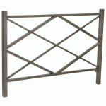BARRIÈRE LOSANGE 1.50 M - ZINC GRIS PROCITY - PROCITY
