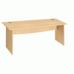 BUREAUX DROITS L 180 CM PIÈTEMENT PLEIN HÊTRE