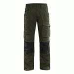 PANTALON DE TRAVAIL SERVICES STRETCH VERT OLIVE/NOIR TAILLE 46 - BLAKLADER