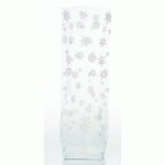 PAQUET DE 100 SACHETS À CONFISERIES DÉCORÉS FLOCONS AVEC FOND CARTON, EN POLYPROPYLÈNE 120X275 MM