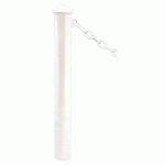 POTELET PROVINCE Ø114 MM CHAINES 1 ANNEAU AGORA BLANC 9010 - PROCITY
