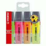 SURLIGNEUR STABILO BOSS COULEURS ASSORTIES - POCHETTE DE 4