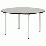 TABLE MALIBU Ø 120 T4 4P STR ANTIB BLC SE W911/NOIR BLC 9016
