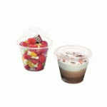 COUVERCLE PLAT POUR COUPE DESSERT CRISTAL POUR UTILISATION FROIDE -40°C / +60°C