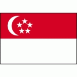DRAPEAU SINGAPOUR : DIMENSIONS - 40 X 60 CM