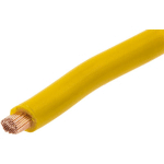 FIL DE CÂBLAGE, SECTION 6 MM², 600 V JAUNE CUIVRE RECUIT, MAXIMUM +70 °C, 25M ( PRIX POUR BOBINE DE 25 MÈTRES ) - RS PRO