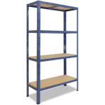 SHELFPLAZA® HOME 155X120X60CM ÉTAGÈRE CHARGE LOURDE BLEU / ETAGERE METALLIQUE 4 NIVEAUX / 175KG CAPACITÉ CHARGE / ETAGERE EN METAL, ÉTAGÈRES DE