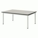 TABLE MALIBU 120X80 T1 4P ST ANTIB BLC SE W911/NOIR BLC 9016