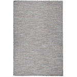 VIDAXL - TAPIS À TISSAGE PLAT D'EXTÉRIEUR 120X170 CM MARRON ET BLEU