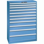 ARMOIRE 11 TIROIRS 1023X572X1450MM-CHARGE 75KG-BLEU - LISTA