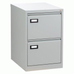 CLASSEURS MONOBLOC PRO C. 2 TIROIRS GRIS CLAIR