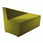 MODULE IZAKI - CHAUFFEUSE 2 PLACES/DOS INCLINÉ À GAUCHE VERT