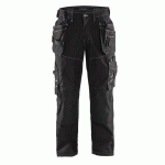 PANTALON DE TRAVAIL X1900 ARTISAN CORDURA® NYCO NOIR TAILLE 54C - BLAKLADER