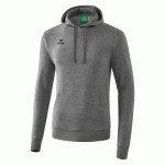 SWEAT À CAPUCHE - ERIMA - ENFANT GRIS MELANGE