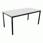 TABLE DE RÉUNION TREFF 160 X 80 BLANC/ NOIR