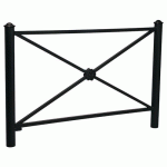 BARRIÈRE PROVINCE ROSACE 1.57 M AGORA - ZINC NOIR 9005 - PROCITY