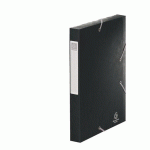 CHEMISE BOX CARTE CARTOBOX EXACOMPTA 24 X 32 CM DOS 4 CM NOIRE