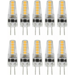 10PCS AMPOULES LED G4, 2W 3000K AC 12-24V AMPOULES À INTENSITÉ VARIABLE POUR LUSTRE PLAFONNIER LAMPE DE TABLE BLANC CHAUD - GABRIELLE