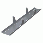 GOULOTTE PASSE-CÂBLES HORIZONTALE EXTRA OUVERTE UNIVERSELLE L 120 CM X P 15 X H 12 CM ALUMINIUM