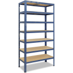 SHELFPLAZA - HOME 230X80X40CM ÉTAGÈRE CHARGE LOURDE BLEU / ETAGERE METALLIQUE 7 NIVEAUX / 125KG CAPACITÉ CHARGE / ETAGERE EN METAL, ÉTAGÈRES DE