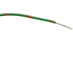 FIL ÉLECTRIQUE RS PRO BS4808 0,5 MM² 20 AWG, 1 KV C.A., PVC VERT/ROUGE, 100M ( PRIX POUR BOBINE DE 100 )