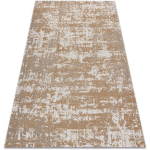 TAPIS CASA ECO SIZAL BOHO VINTAGE 2809 CRÈME / JAUNE, TAPIS EN COTON RECYCLÉ BEIGE 133X190 CM