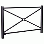 BARRIÈRE CARREFOUR 1.57 M - ZINC NOIR 9005 - PROCITY