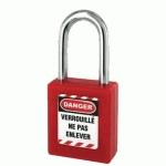 CADENAS DE CONSIGNATION ANSE ACIER 40MM ROUGE - FTH THIRARD - 00091260