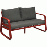 CANAPÉ TONIO 2 PLACES - ROUGE - PROLOISIRS