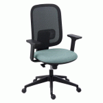 CHAISE DE BUREAU ALIA VERT - DOSSIER MAILLE - ACCOUDOIRS 3D