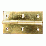 CHARNIÈRE RECTANGULAIRE HAUTEUR 69MM DIMENSION 30X19MM LAITON POLI - MONIN – 422450