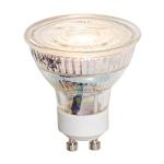 LUEDD - LAMPE LED GU10 VARIABLE POUR RÉCHAUFFER 4,7W 345 LM 2000K - 2700K - TRANSPARENT
