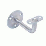LOT DE SUPPORTS DE RAMPE COUDÉS FIXES À VISSER EN ACIER ZINGUÉ BLANC - Ø75 - X5 TORBEL