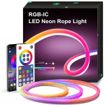 BLEOSAN - NEON RUBAN LED 3M RGBIC BANDE LED BLUETOOTH AVEC CONTRÔLE APP MULTICOULEURS RGB POUR LA CHAMBRE SALON BAR BANDEAU PLAFOND
