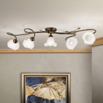 ORION PLAFONNIER SISI, À CINQ LAMPES, ANCIEN