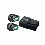 PACK DE 2 BATTERIES MULTI-VOLT 36 - 18 V + CHARGEUR UC18YSL3 - HIKOKI - UC18YSL3WEZ