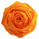 PAPIER CRÉPON, PAQUET DE 10 FEUILLES PLIÉES 60% AU FORMAT 2,50X0,50M - JAUNE - LOT DE 3
