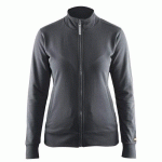 SWEAT ZIPPÉ FEMME GRIS FONCÉ TAILLE XXXL - BLAKLADER