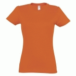 TEE-SHIRT PERSONNALISABLE ACTIVE 190 GFEMME ORANGE