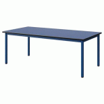 TABLE MALIBU 160X80 T3 4P STR ANTIB BLEU U525/NOIR BLEU 5005
