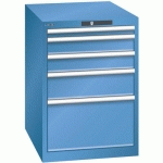 ARMOIRE BLEU CAP. 564X725X800 AVEC 5 TIR. 75KG _ 14.368.040 - LISTA