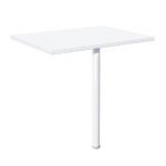 EXTENSION RECTANGLE NF ENVIRONNEMENT BLANC - H. 72 X L.60 CM - PIED TUBE BLANC