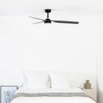 FARO BARCELONA VENTILATEUR PLAFOND POINT M, DC, LAMPE LED NOIR