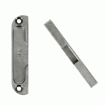 GÂCHE GALET À DÉFONCER POUR CRÉMONE TÊTIÈRE MENUISERIE BOIS DIMENSION 85X18X9MM ACIER FERGUARD ARGENT - FERCO - E-11638-00-0-1