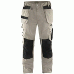 PANTALON DE TRAVAIL ARTISAN BEIGE/NOIR TAILLE 48L - BLAKLADER