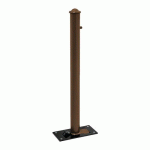 POTELET RABATTABLE SOLIBLOC Ø 76 MM AGORA - MARRON 8017 - PROCITY